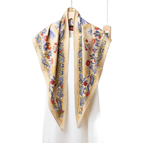 Floal Print Triangle Scarf