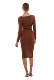 Palmer Knit Dress - Brown