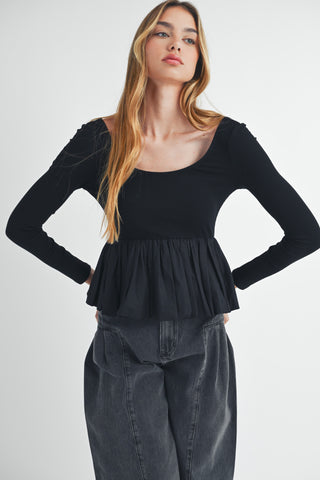 Dawson Bubble Hem Top