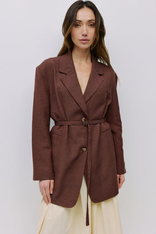 Oversized Chocolate Blazer