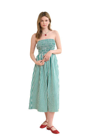 Green Stripe Dress