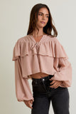 Blush Ruffle Top