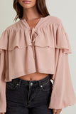 Blush Ruffle Top