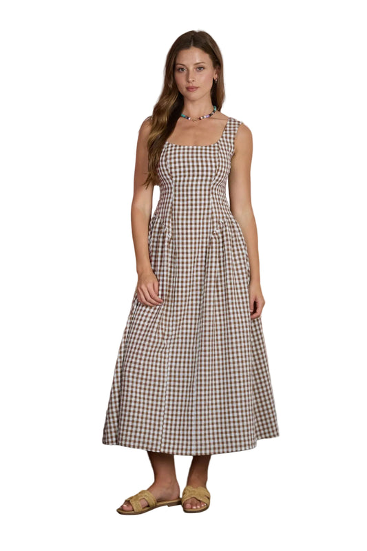 Daphne Dress - Brown