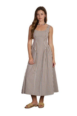 Daphne Dress - Brown