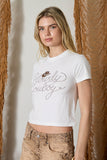Howdy Cowboy Crop Tee