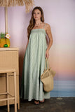 Wren Stripe Dress - Green