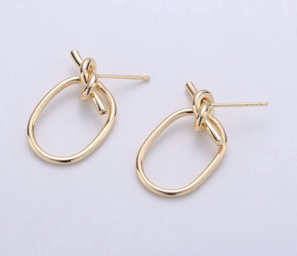 14K Gold Filled Twist Hoop Hoop Earrings
