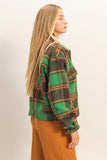 Green/Brown Plaid Jacket