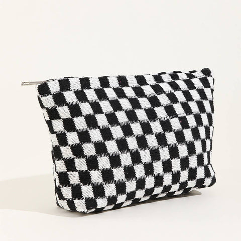 Gingham Check Pouch