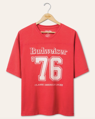 BUDWEISER KING OF BEERS '76 HOCKEY TEE