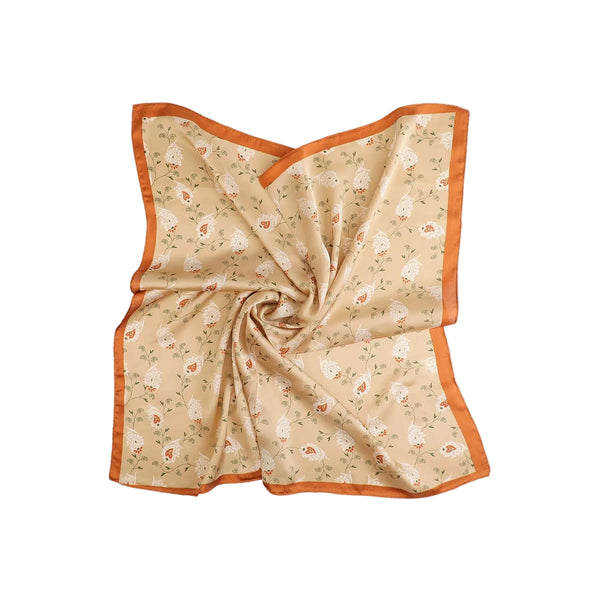 Orange Floral Nek Scarf