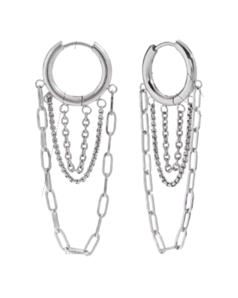 West End Earrings - Silver