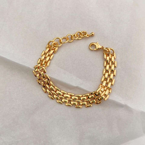 18K Gold Plated Chunky Bracelet