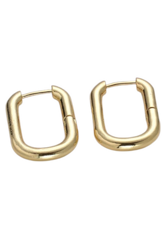 14k Gold Filled Square Hoop Earrings
