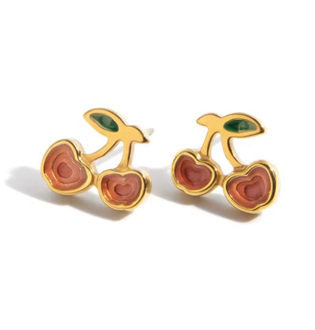 Very Cherry Stud Earrings