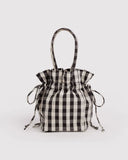 Nylon Drawstring Bag - Gingham