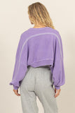 Crop Shrug - Purple