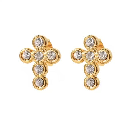 Cross Stud Earrings