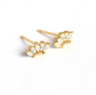 18K Gold Plated Princess Earrings