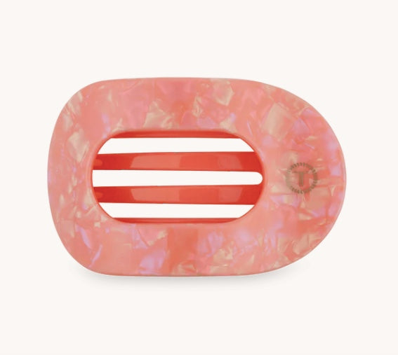 Dreamsicle Medium Flat Round Hair Clip
