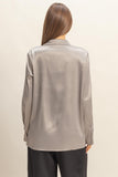Silver Satin Blazer