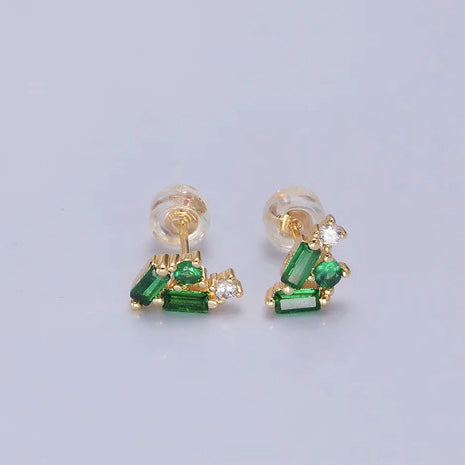 Emerald Cluster Earring