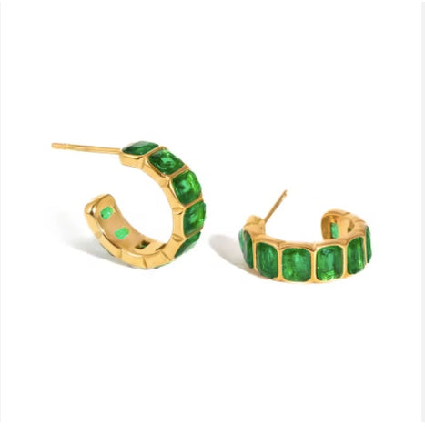 Jackson Emerald Earrings