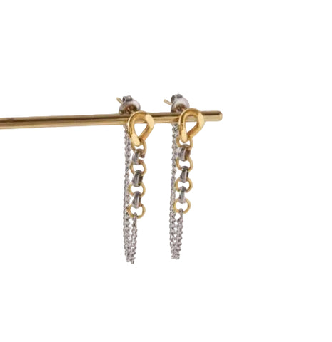 Vienna Mixed Metal Earrings