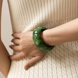 Color-Block Acrylic Stretch Cord Bracelet