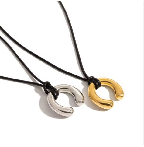 Hayden Rope Necklace - Gold, Silver