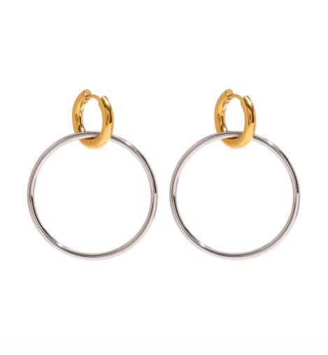 Capri Two Tone Earrings