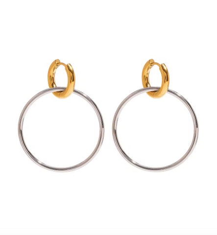 Capri Two Tone Earrings