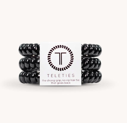Jet Black Small Hair Ties