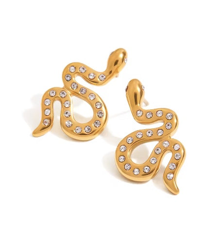 Sparkle Snake Studs