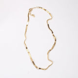 Folding Lines Snake Chain Necklace